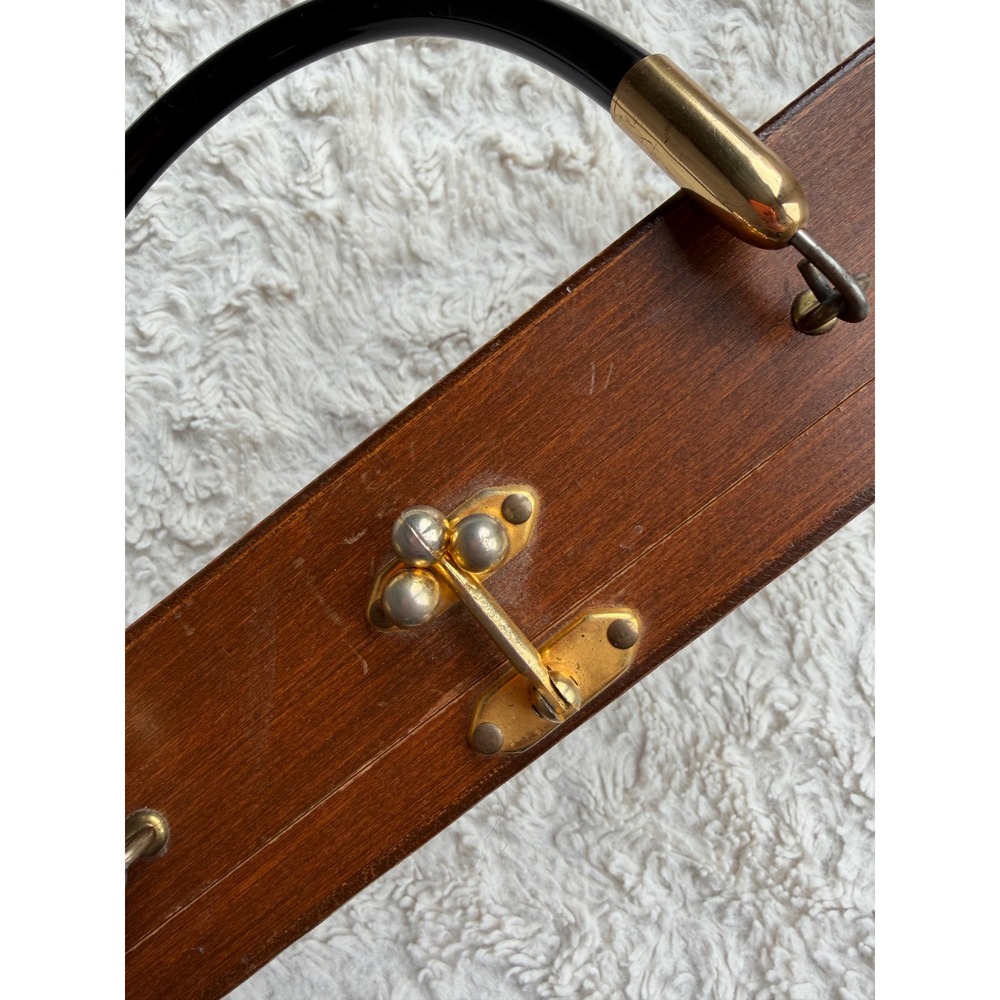 Enid Collins Original Box Bag LOVE Vintage Wood Top Handle Handbag Purse 1960s - Picture 8 of 17